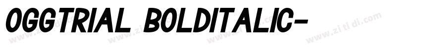 OggTRIAL BoldItalic字体转换 OggTRIAL BoldItalic字体转换
